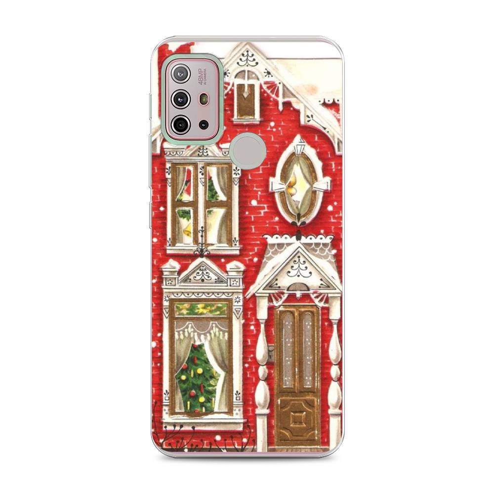 

Чехол на Lenovo K13 Note/Motorola Moto G10/G20/G30 "Пряничный домик", Белый;красный;зеленый, 112950-5