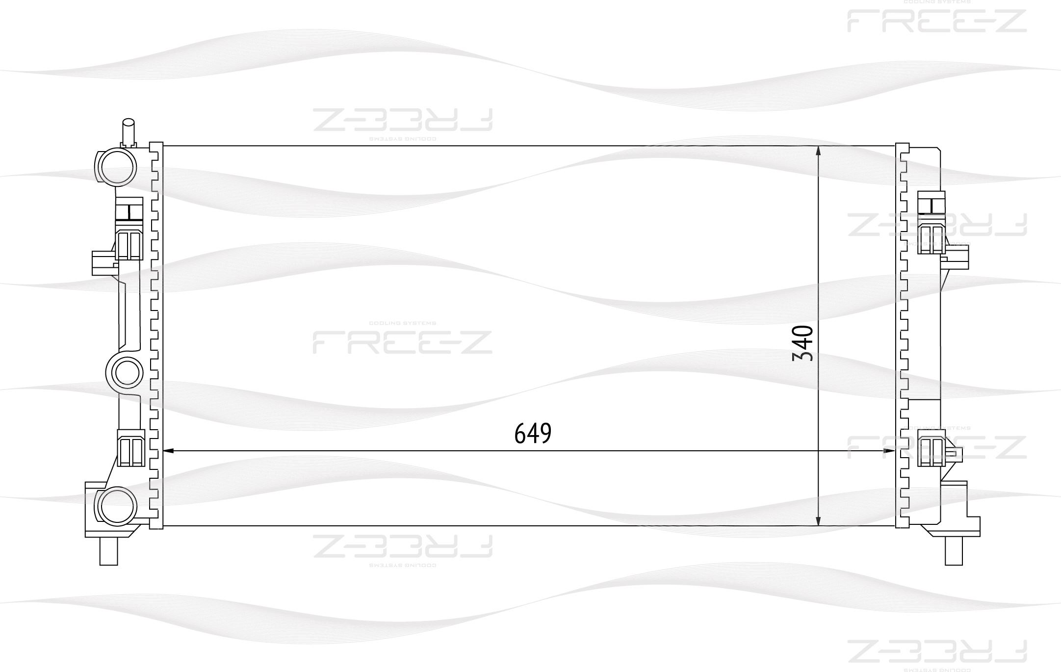 Радиатор охлаждения FREE-Z KK0187