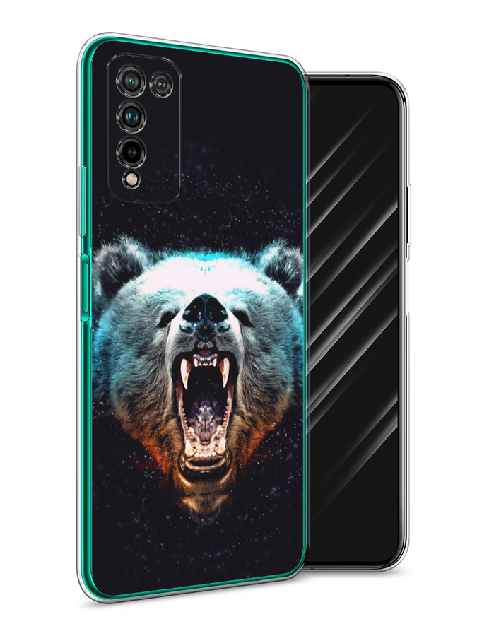 

Чехол Awog на Honor 10X Lite "Медведь", Коричневый;голубой;черный, 6104650-2