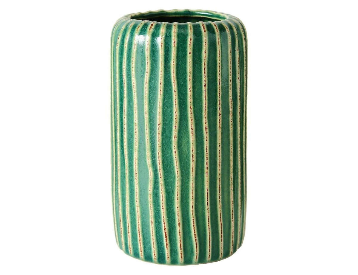 фото Керамическая ваза айкон цилиндрическая, 15 см, boltze