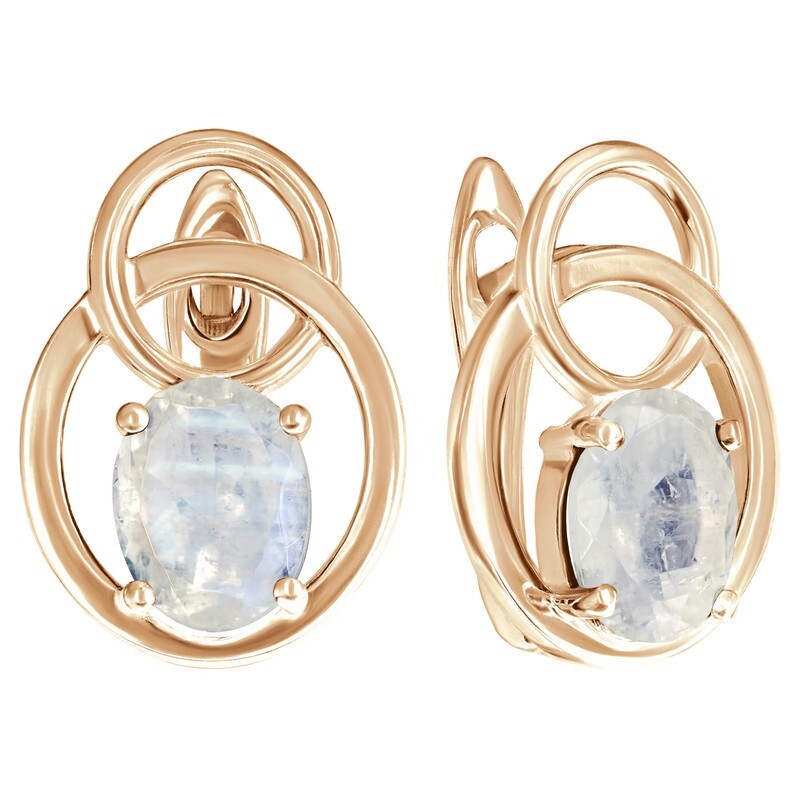 

Серьги из серебра с лунным камнем LAZURIT-ONLINE 8395PG, 8395PG