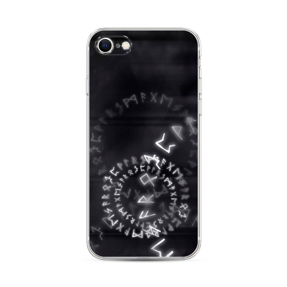

Чехол на Apple iPhone 7 "Руны", Серый;черный, 12450-3