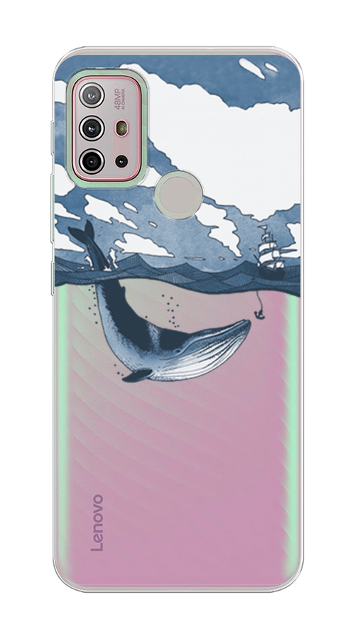 

Чехол на Lenovo K13 Note/Motorola Moto G10/G20/G30 "Большой кит", Синий, 112950-1
