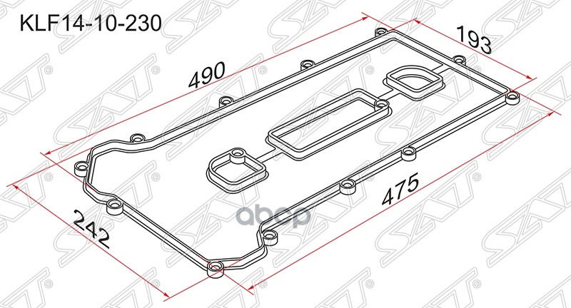 

Прокладка Клапанной Крышки Mz Lf, L3, Mazda 6/Atenza Gg/Gy, Premacy Cp 02- Sat арт. KLF14-