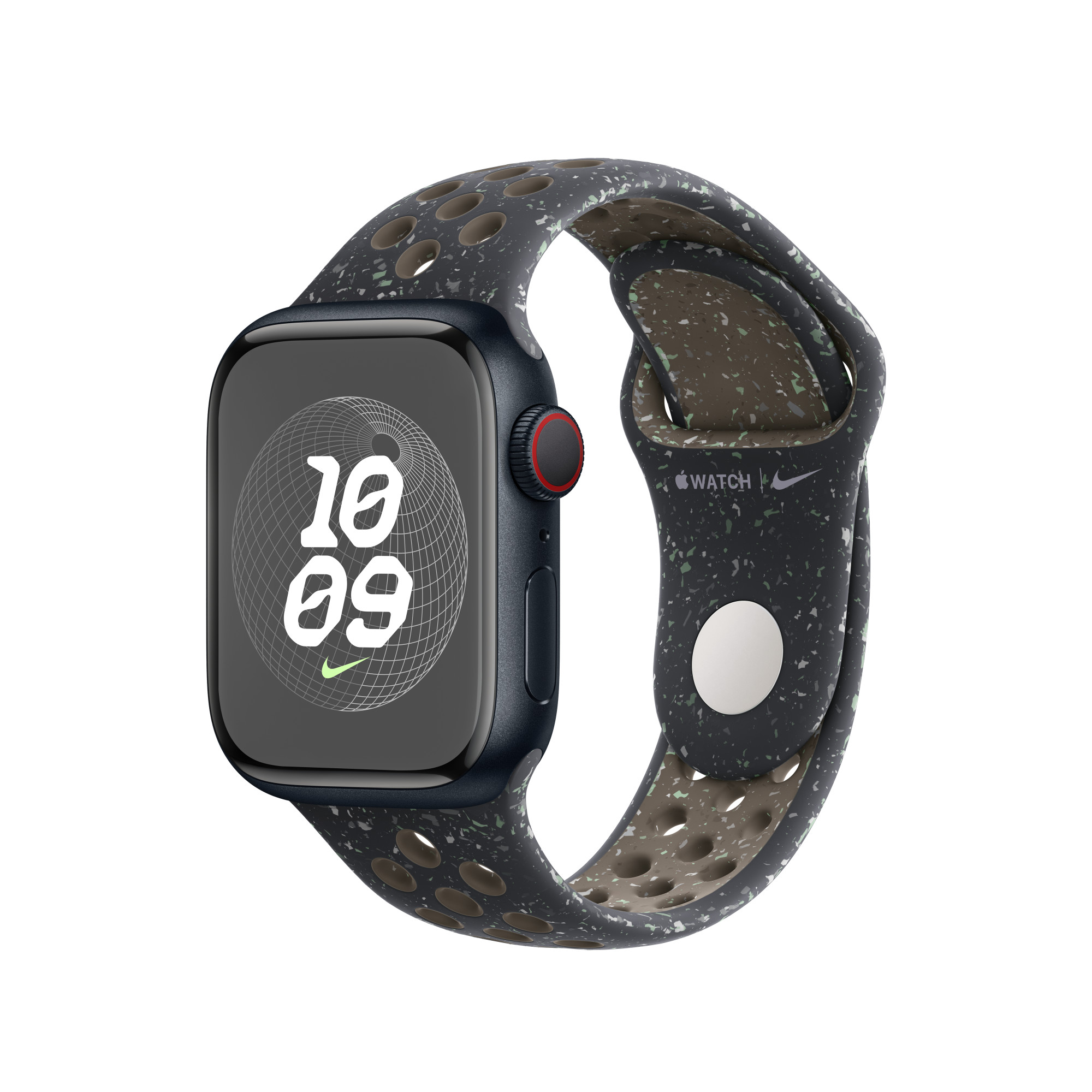 Ремешок силиконовый Apple Watch 41mm Black Nike Sport Band