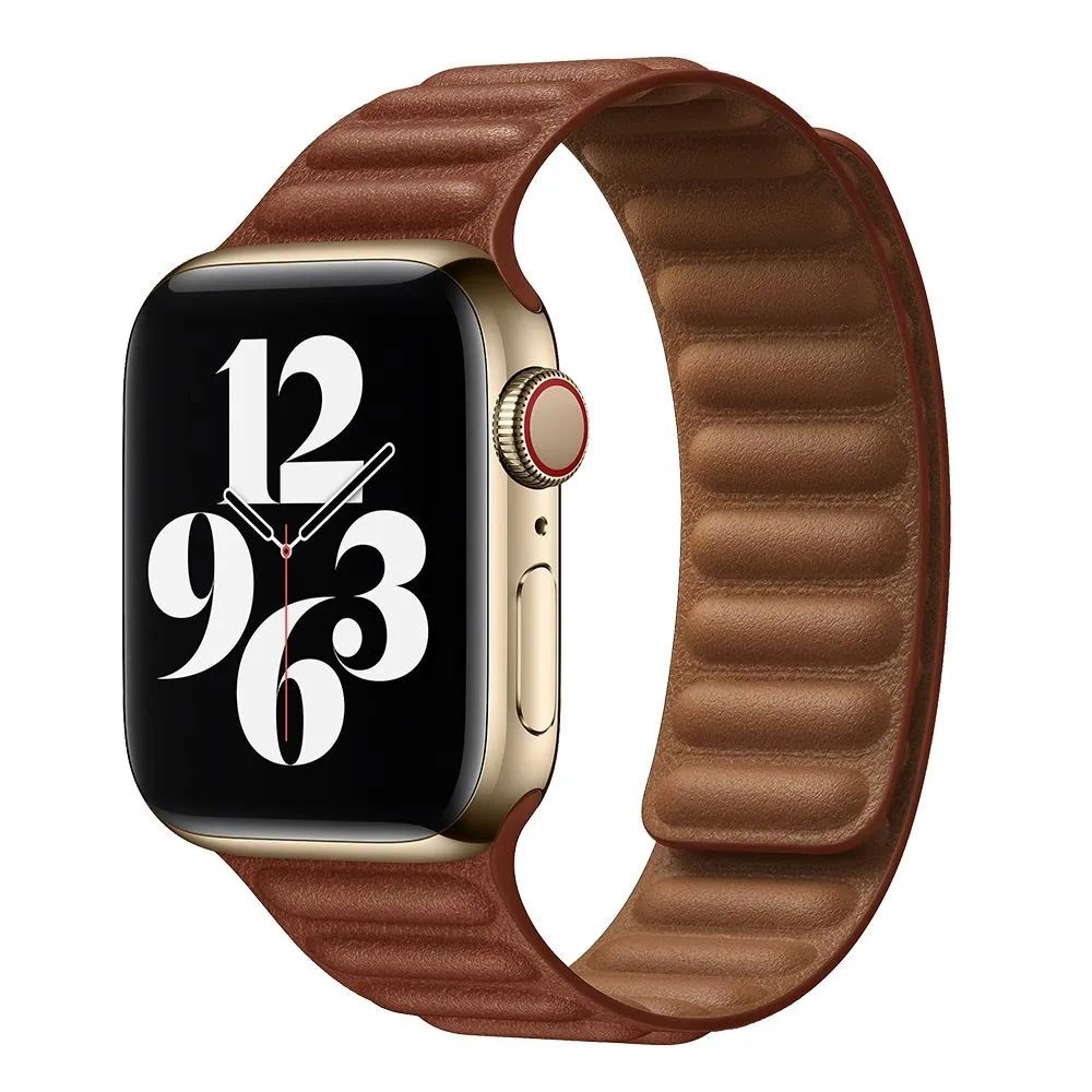 Ремешок кожаный Apple Watch 41mm Umber Leather Link S/M