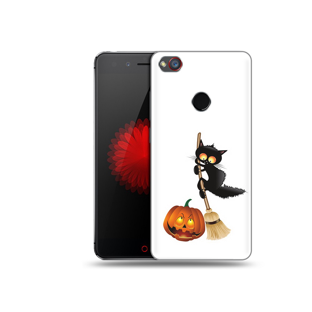 

Чехол MyPads Tocco для ZTE Nubia Z11 хэлуинский котик (PT48017.468.667), Прозрачный, Tocco