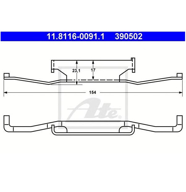 Тормозной суппорт ATE 11811600911