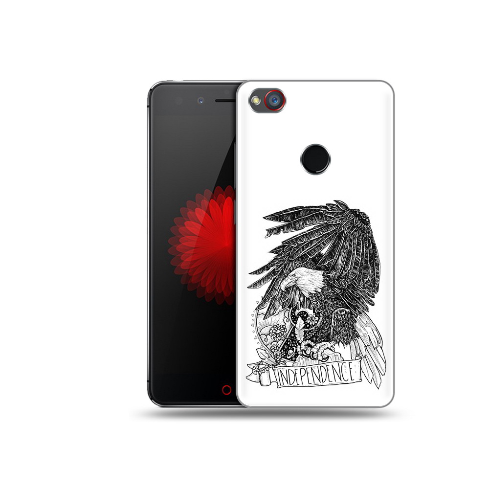 

Чехол MyPads Tocco для ZTE Nubia Z11 черно белый сокол (PT48017.468.688), Прозрачный, Tocco