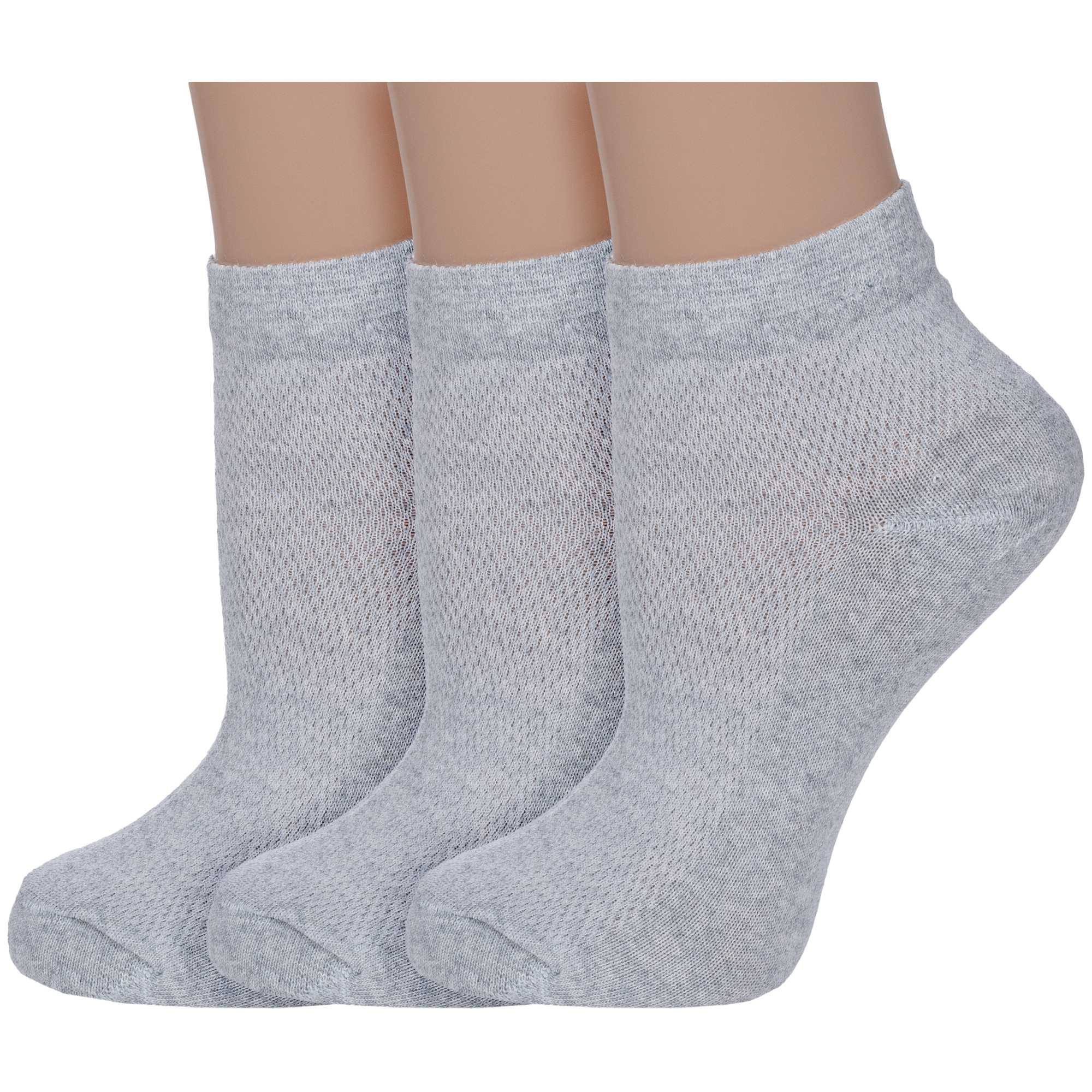 Комплект носков женских Альтаир 3-С82 серых 35-37