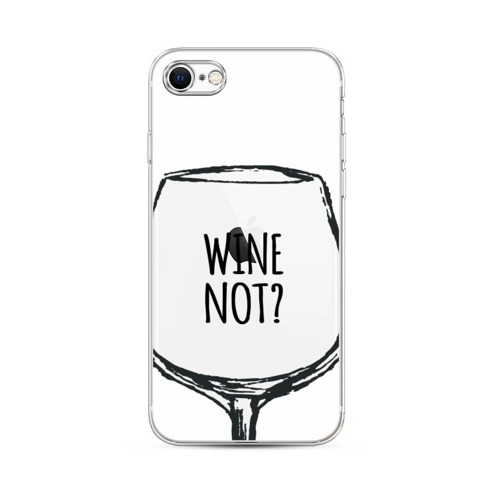 

Чехол на Apple iPhone 7 "Wine not white", Белый, 12450-6