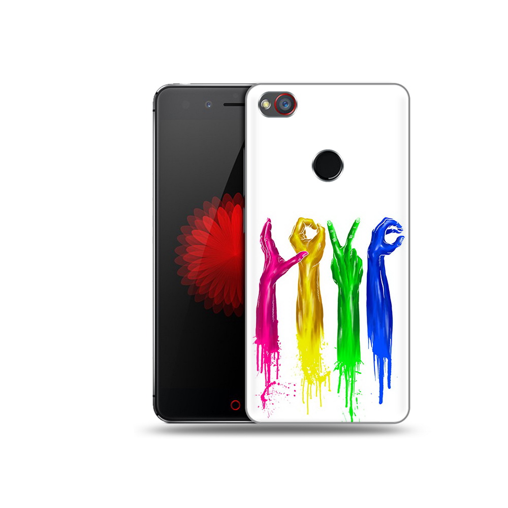 

Чехол MyPads Tocco для ZTE Nubia Z11 яркие руки love (PT48017.468.707), Прозрачный, Tocco