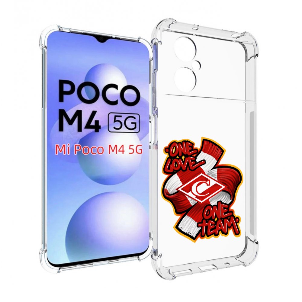 

Чехол MyPads ФК спарак 1 любовь для Xiaomi Poco M4 5G, Прозрачный, Tocco