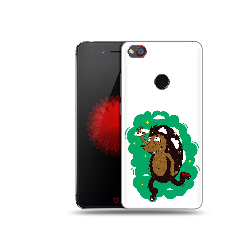 

Чехол MyPads Tocco для ZTE Nubia Z11 Ежик в облаках (PT48017.468.77), Прозрачный, Tocco