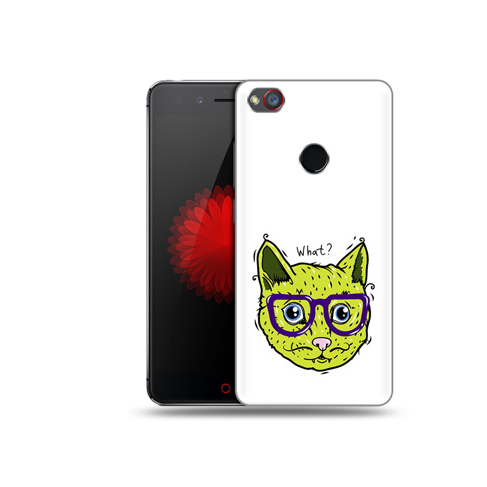 

Чехол MyPads Tocco для ZTE Nubia Z11 Зеленый кот (PT48017.468.86), Прозрачный, Tocco