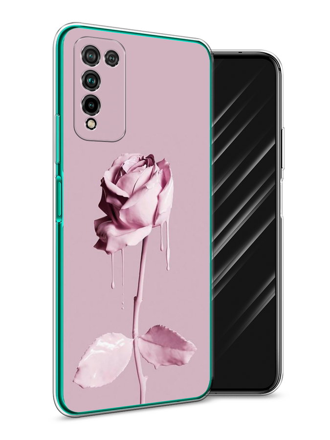 

Чехол Awog на Honor 10X Lite "Роза в краске", Белый;розовый, 6104650-8