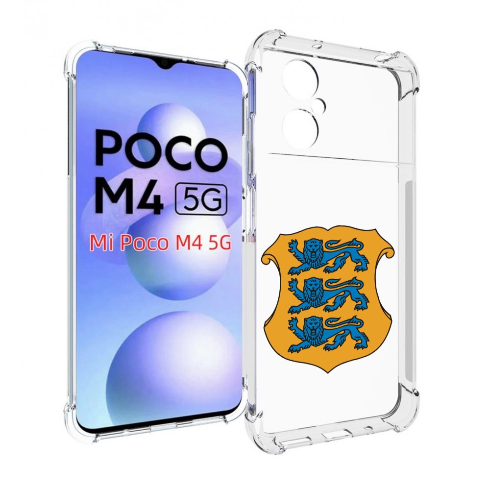 

Чехол MyPads герб-эстонии для Xiaomi Poco M4 5G, Прозрачный, Tocco