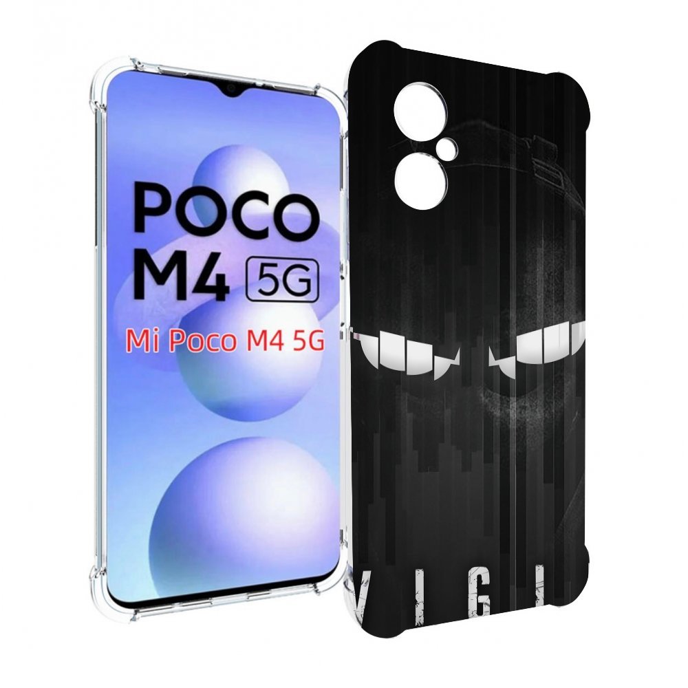 

Чехол MyPads глаза-в-ночи для Xiaomi Poco M4 5G, Прозрачный, Tocco
