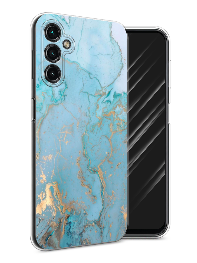 

Чехол Awog на Samsung Galaxy A14 4G "Голубой мрамор рисунок", 2107950-3