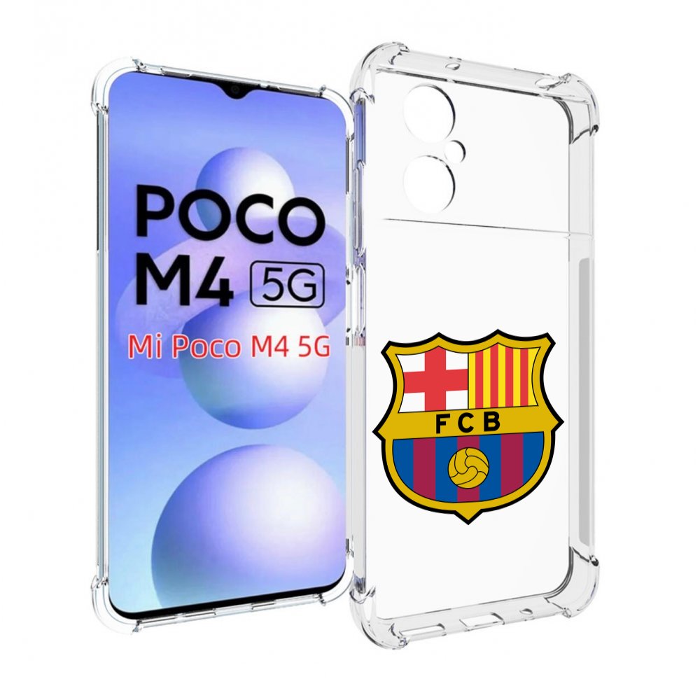 

Чехол MyPads ФК FCB Барселона для Xiaomi Poco M4 5G, Прозрачный, Tocco