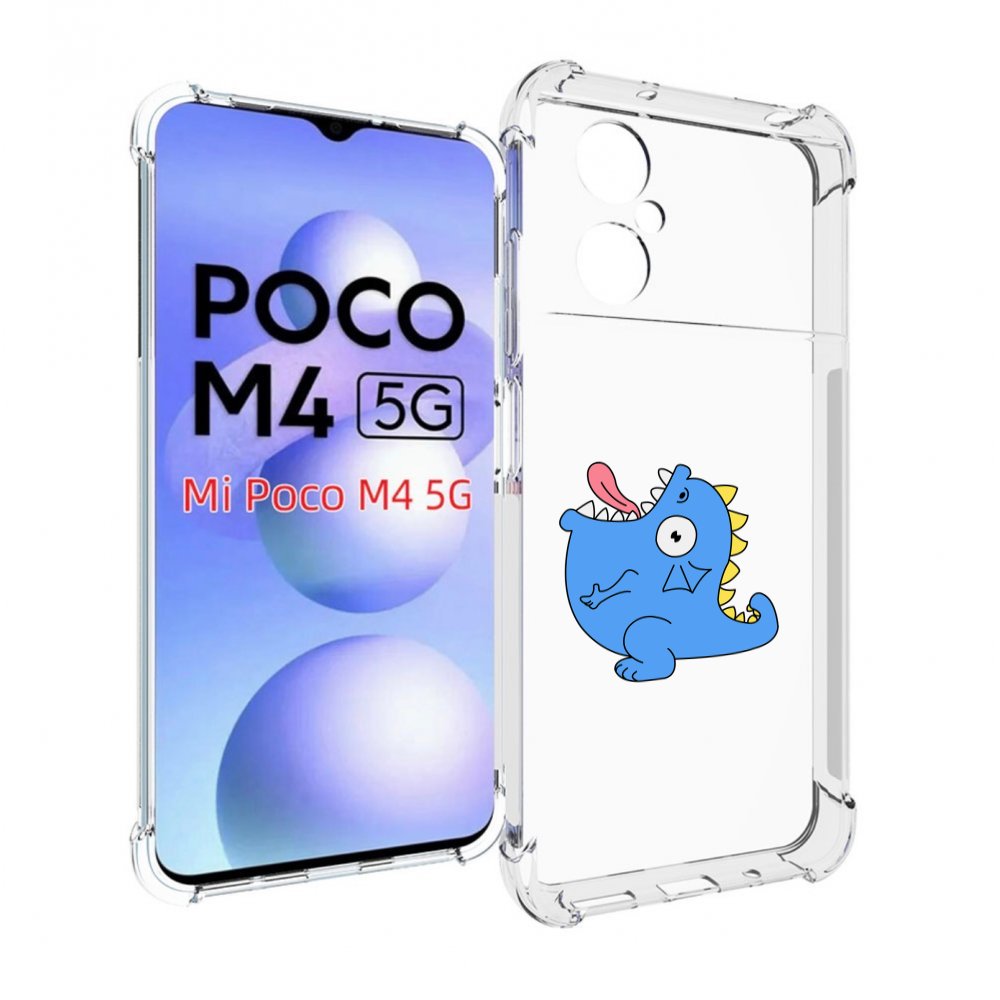 

Чехол MyPads голубая-рыбка для Xiaomi Poco M4 5G, Прозрачный, Tocco