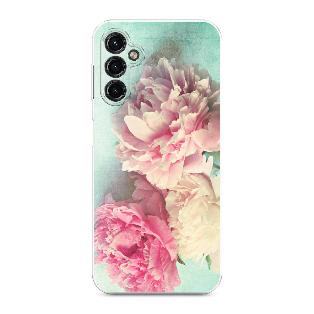 

Чехол Awog на Samsung Galaxy A14 4G "Пионы new", Голубой, 2107950-8