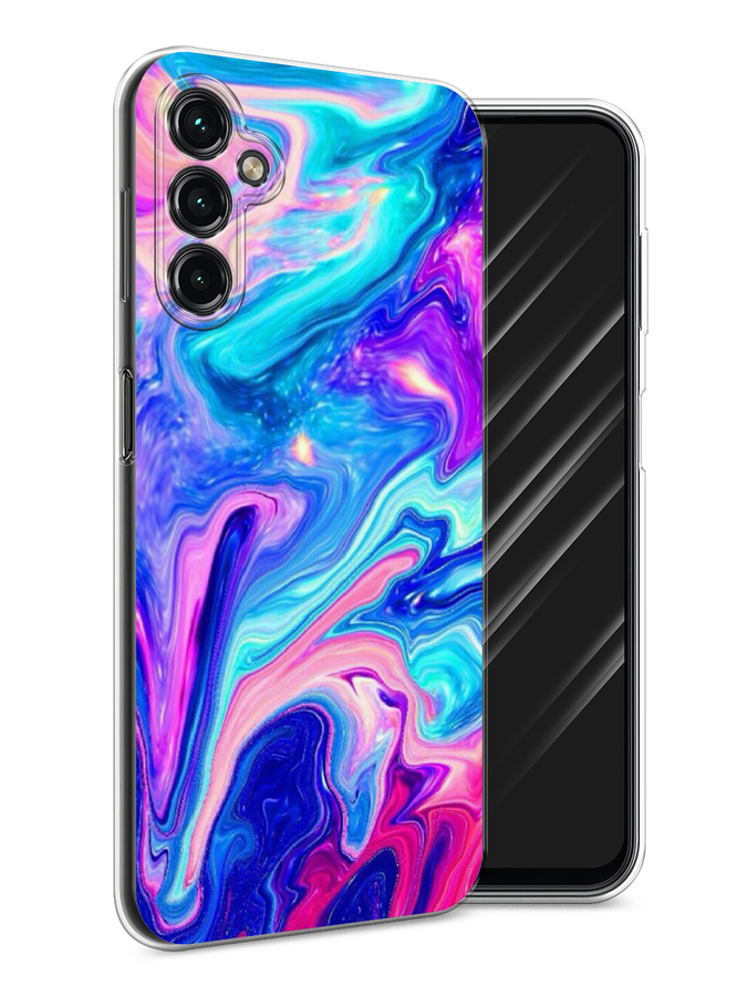 

Чехол Awog на Samsung Galaxy A14 4G "Потеки краски", Розовый, 2107950-10