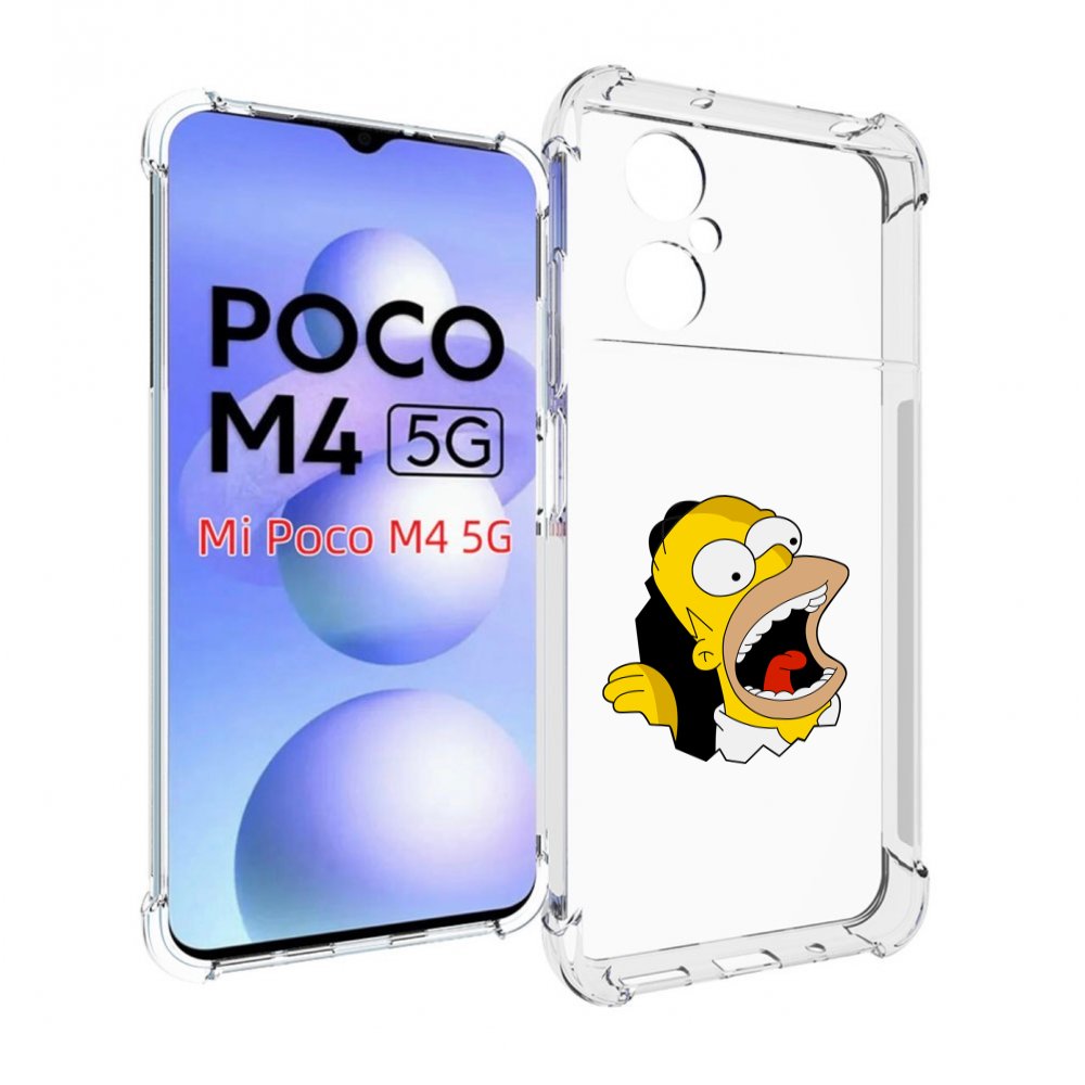 

Чехол MyPads гомер-голодный для Xiaomi Poco M4 5G, Прозрачный, Tocco
