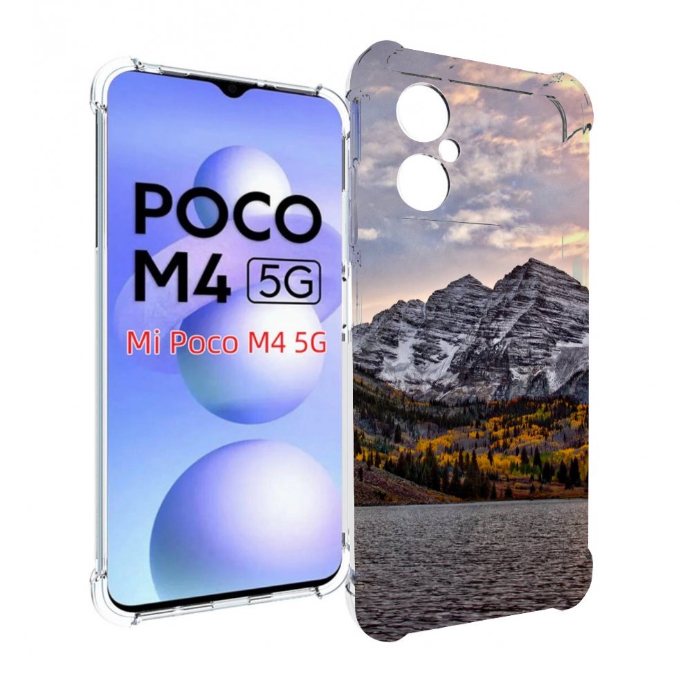 

Чехол MyPads горы-колорадо для Xiaomi Poco M4 5G, Прозрачный, Tocco