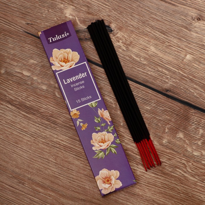 

Благовония "Tulasi" 15 аромапалочек Lavender, Indian style