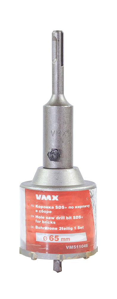 

Коронка VMX SDS+ 65х50 ТС для кирпича в сборе VM511046, VM511046