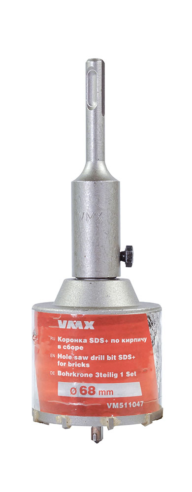 

Коронка VMX SDS+ 68х50 ТС для кирпича в сборе VM511047, VM511047