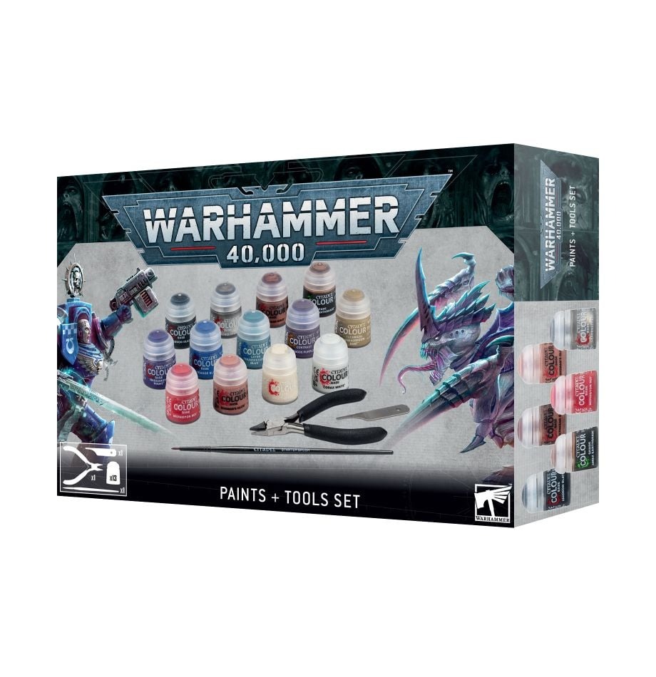 Набор красок и инструмента Games Workshop Warhammer 40000: Paints and Tools Set 60-12