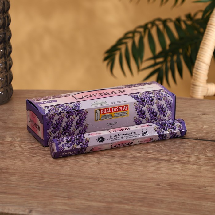 

Благовония "Tulasi" 20 аромапалочек Lavender, Indian style