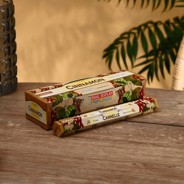

Благовония "Tulasi" 20 аромапалочек Cinnamon, Indian style