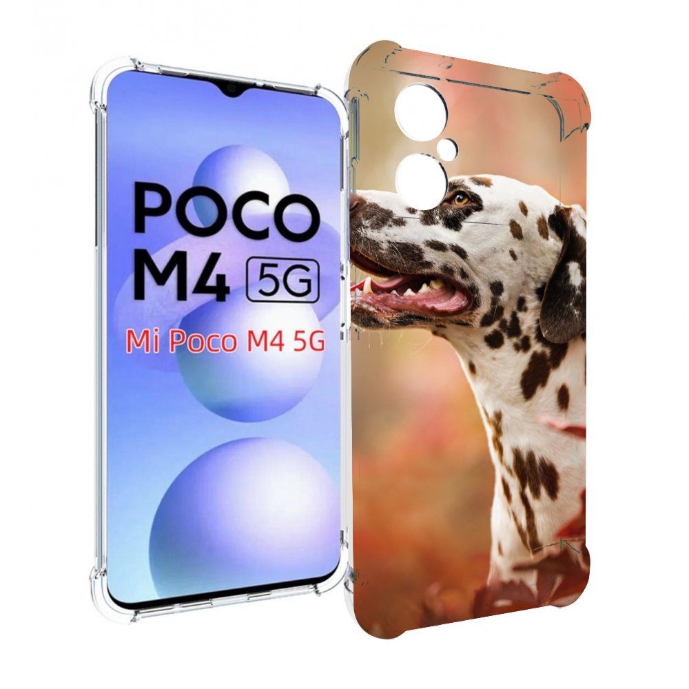 

Чехол MyPads далматин для Xiaomi Poco M4 5G, Прозрачный, Tocco