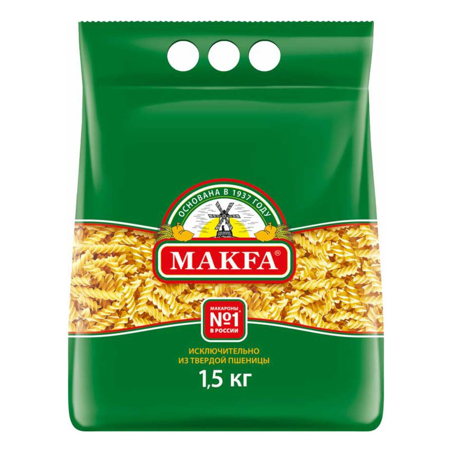 Макаронные изделия Makfa Спирали 1,5 кг