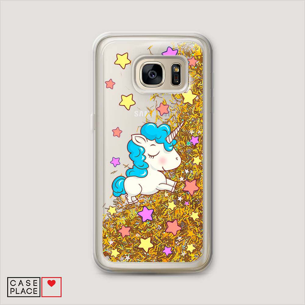 

Чехол Awog на Samsung Galaxy S6 "Звездный единорог", Белый;голубой;розовый, 24390-1