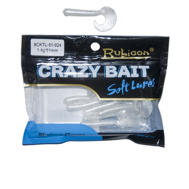 

Силиконовая приманка Rubicon Crazy Bait 51 мм, 024, 10 шт., Серый, Crazy Bait