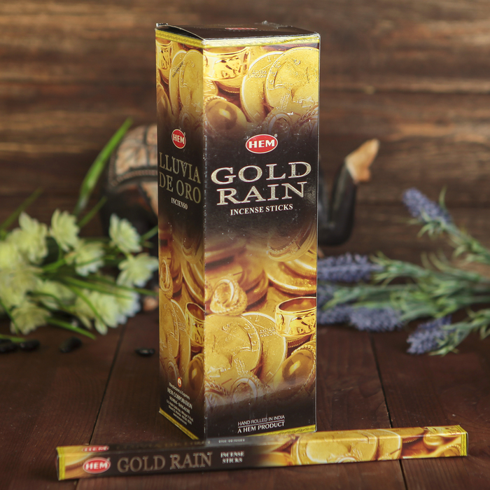 

Благовония "HEM" 8 палочек угольные gold rain