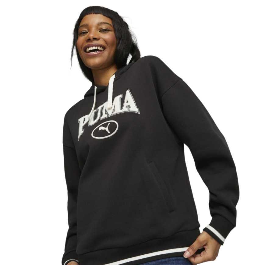 Джемпер женский PUMA Squard Hoodie 62148901 черный XS