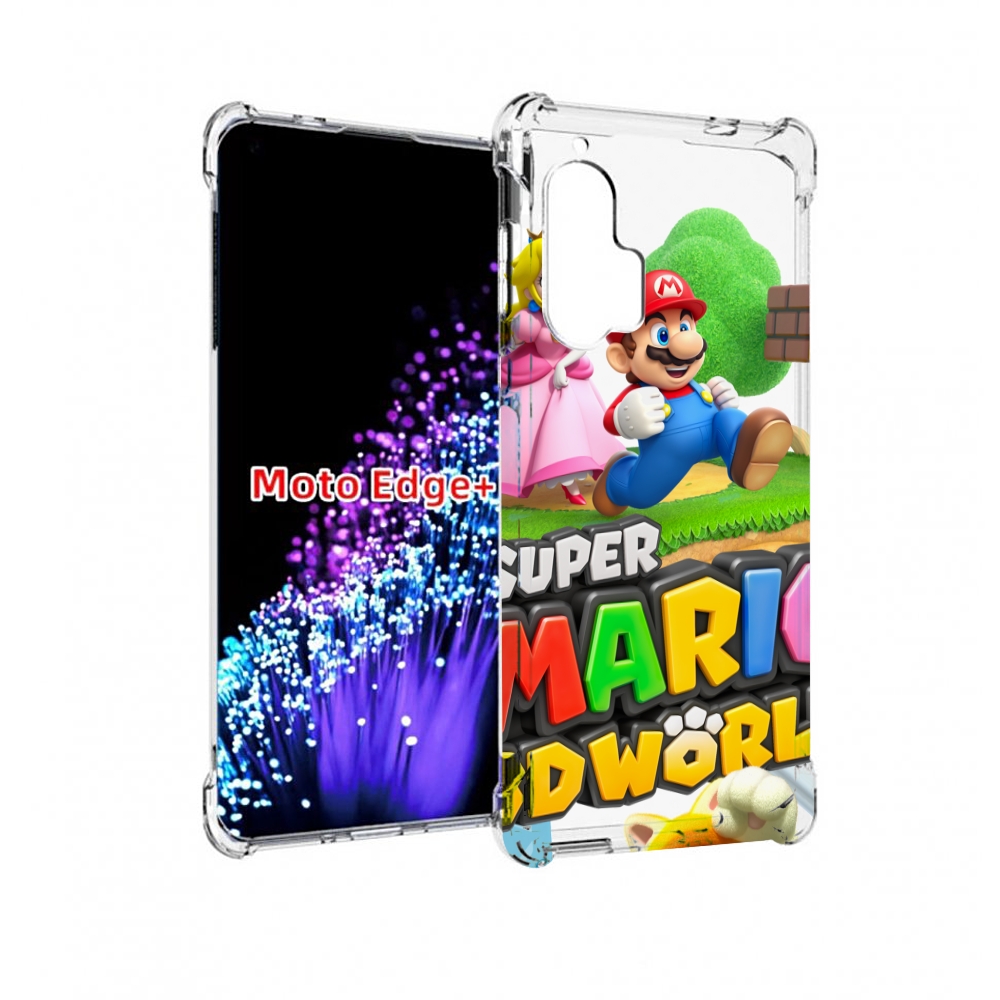 

Чехол MyPads Super Mario 3D World для Motorola Edge+ Plus, Прозрачный, Tocco