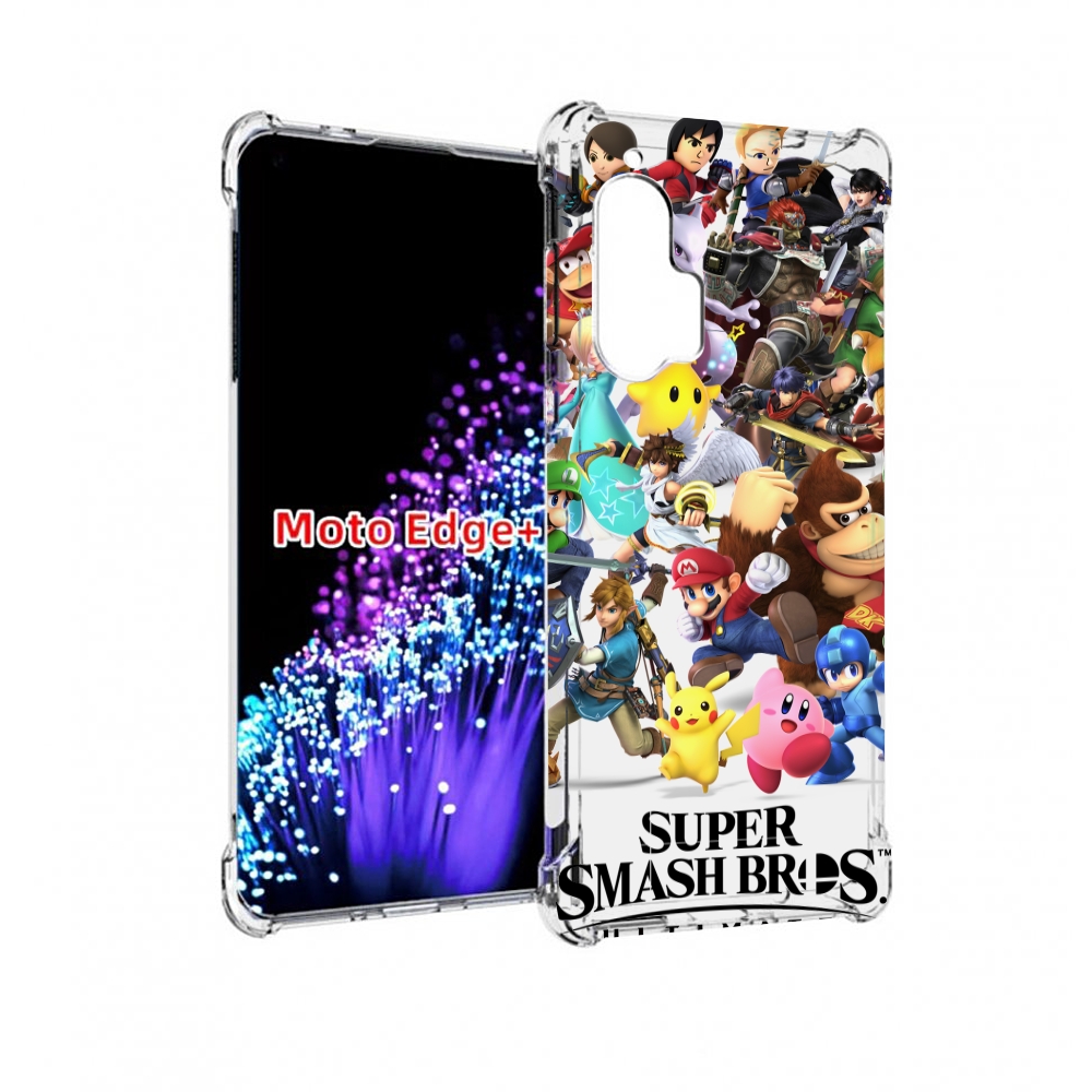 

Чехол MyPads Super Smash Bros для Motorola Edge+ Plus, Прозрачный, Tocco