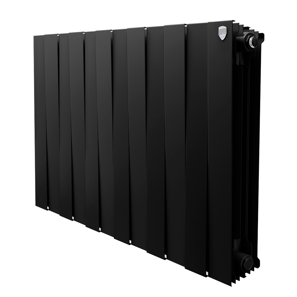 фото Биметаллический радиатор royal thermo pianoforte 12 секции черный (нс-1176330)