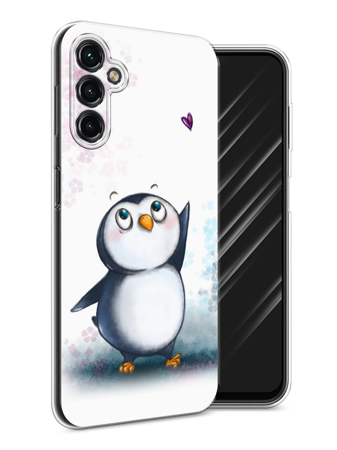 

Чехол Awog на Samsung Galaxy A14 4G "Пингвин и сердечко", Белый, 2107950-1
