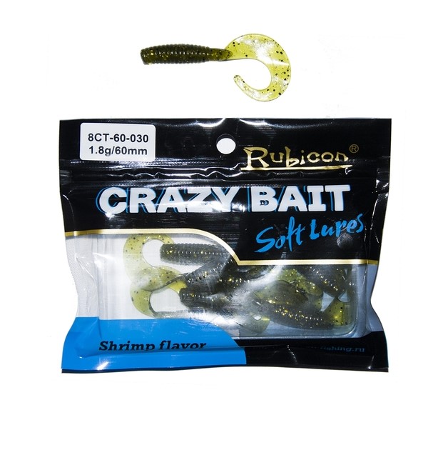 

Силиконовая приманка Rubicon Crazy Bait CT 60 мм, 030, 10 шт., Золотистый, Crazy Bait CT