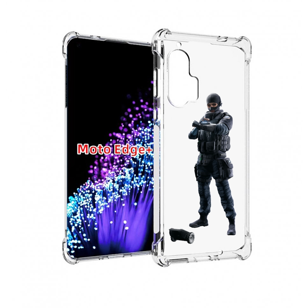 

Чехол MyPads Tom-Clancy's-Rainbow-Six-1 для Motorola Edge+ Plus, Прозрачный, Tocco