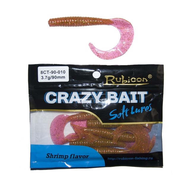 

Силиконовая приманка Rubicon Crazy Bait 90 мм, 010, 6 шт., Crazy Bait