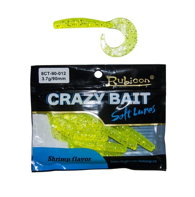 

Силиконовая приманка Rubicon Crazy Bait 90 мм, 012, 6 шт., Crazy Bait