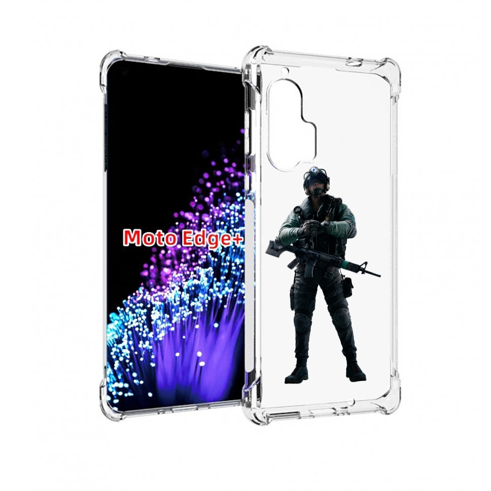 

Чехол MyPads Tom-Clancy's-Rainbow-Six-2 для Motorola Edge+ Plus, Прозрачный, Tocco